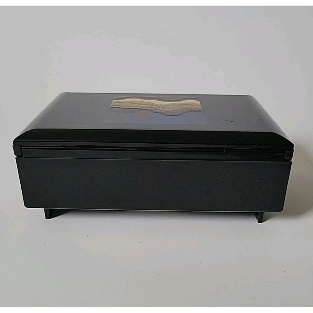 Otagirl‎ Vintage 80s Lacquard Rectangular Musical Jewelry Box Moonlight Sonata